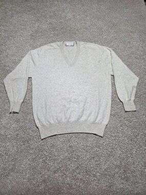 Erdos Pure Cashmere Men’s Light Beige Pullover Sweater EU Size 46